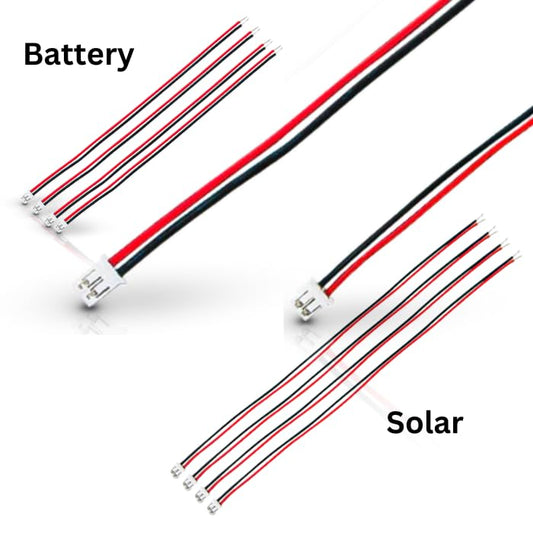 RAK Wireless Battery & Solar Connector Cable/10pcs - WisBlock Base Boards Compatible, 5V LiPo Battery & Solar Cable Kit