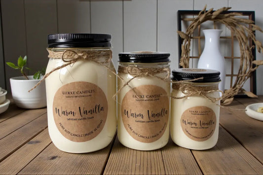 Warm Vanilla Candle | Organic Soy Candle