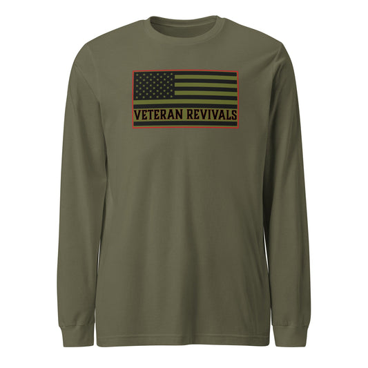 Subdued Stars and Stripes Long Sleeve Shirt