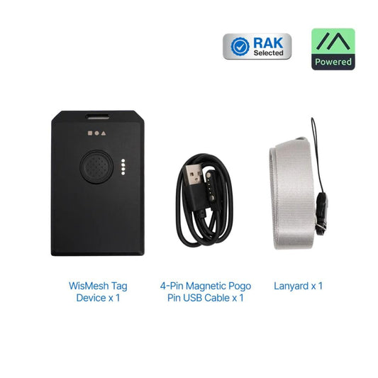 WisMesh Tag from RAKwireless & MOKOSmart, Meshtastic Compatible Card Sized Node, 868/915 MHz, IP66 Waterproof, LoRa Device, 1000mAh Battery